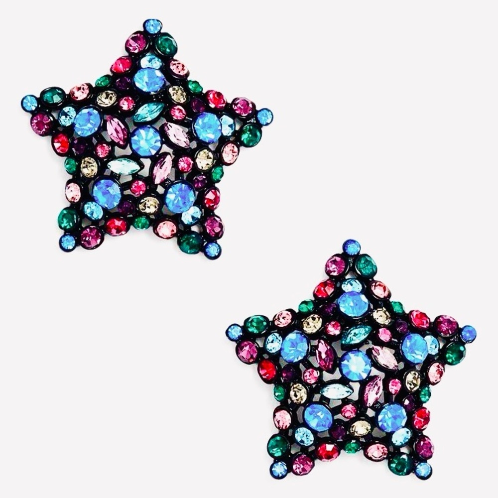 Star Shaped Beaded Earrings